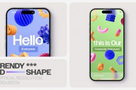 Trendy 3D Shape Stories 49225011