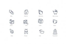 Baby - Outline Icons 49817367