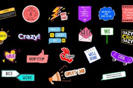 Colorful Stickers Pack 48359226