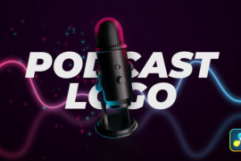 Podcast Microphone Logo Reveal 50976862