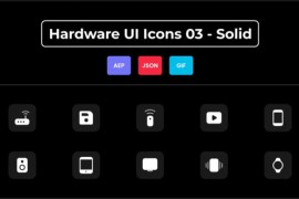 Hardware UI Icons 03 - Solid 44837074