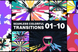 Seamless Colorful Transitions for After Effects 47639184