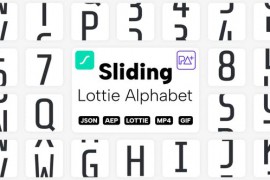 Sliding Lottie Alphabet 45551375