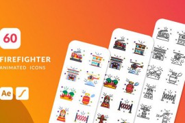 Firefighter Animated Icons | After Effects 48496583
