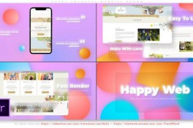 Happy Colorful Website Promo 44552869
