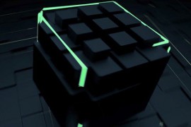 Tech Neon Cube Logo 33893438