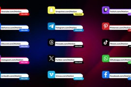 Social Media Lower Thirds 47756890