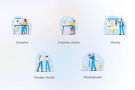 Creative works - Flat concept 42324572