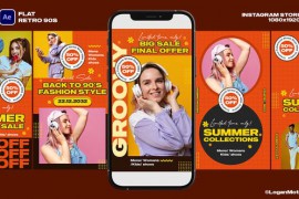 Flat Retro 90s Instagram Stories 45128103