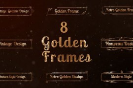 8 Golden Art Nouveau Frames 52740881