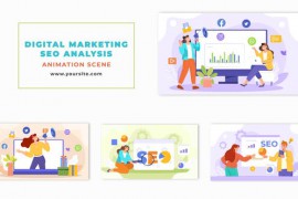 SEO Analysis Report Scene with Flat Character Animation 47865231