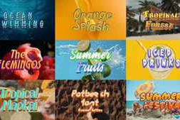Free Download:Edit Tropical Summer Text Effects Pack – Fruits, Birds & Cold Drink Vibes 58711815