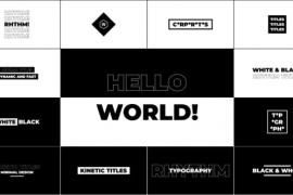 Kinetic Titles \ FCPX 45528768