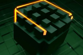 Tech Neon Cube Logo 32229601