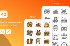 Baker And Bakery Animated Icons | After Effects 50545157