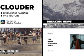 Clouder - Broadcast Package | DaVinci Resolve 51948356
