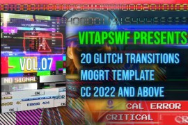 Glitch Transitions Vol. 07 | MOGRT 48879108