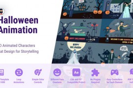 Halloween Character And Background 48685372