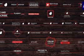 Minimal Modern Titles Pack for After Effects 47381557