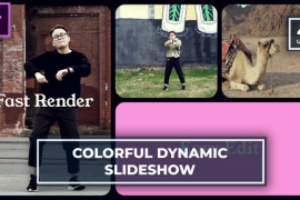 Colorfull Multiscreen Opener | Gallery Slideshow MOGRT for Premier Pro 48875291