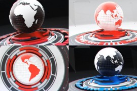 Hi-Tech Planet Earth Logo Reveals Bundle 43933694