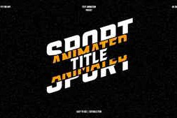 Free Download:Sport Animation Title 63031618