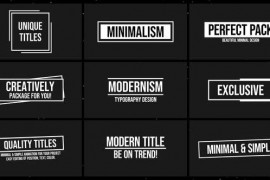 Modern Titles 3.0 | After Effects 46798082