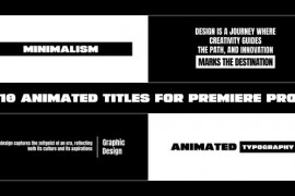 Title Animations for Premiere Pro 50056654