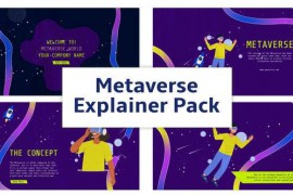 Space Metaverse Explainer Animation Scene Pack 45686957