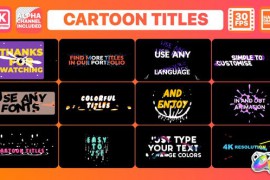 Cartoon Titles | FCPX 26440940