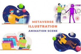 Virtual Goggles Metaverse Animation Scene 43418960