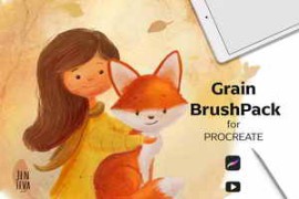 Free Download:Procreate Grain Brushes