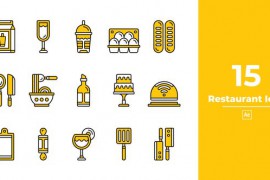 Restaurant Icon After Effect 47499285