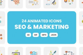 Animated SEO & Marketing Icons 39877652