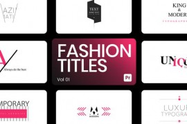 Fashion Titles 01 for Premiere Pro 44036864
