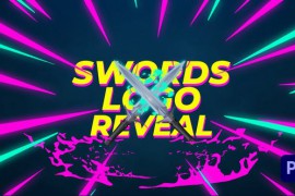 Swords Fight Gaming Logo Reveal 43387074