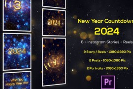 New Year Countdown 2024 - Instagram Stories - Premiere Pro 49765591