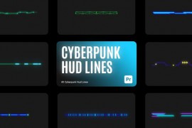 Cyberpunk HUD Lines for Premiere Pro 44627203