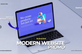 Modern Website Promo - Davinci Resolve 45359358