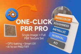 Free Download:One-Click PBR Pro v0.8.1 for Blender