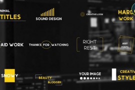 Minimal Titles for DaVinci Resolve 46413713