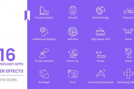 Technology Apps Line icons Pack 44258051