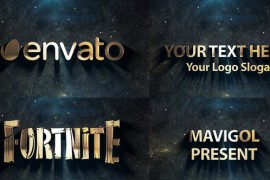 Golden Cinematic logo Animation 45826332