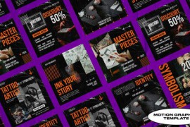 Tattoo Studio Social Posts | Mogrt 50287104