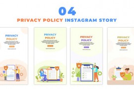 Privacy Policy Concept 2D Flat Instagram Story 48624873