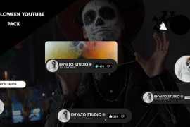 Halloween Youtube Pack elements 47934334