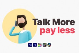 Explainer Man Talking on Phone 50639716