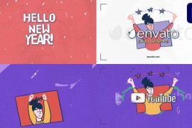 Hand-Drawn Flat Christmas Logo for Premiere Pro 49001270