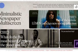 Digital Newspaper Cinematic Media Opener 48269476