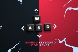 PC Gaming Keyboard Logo Reveal 44960165